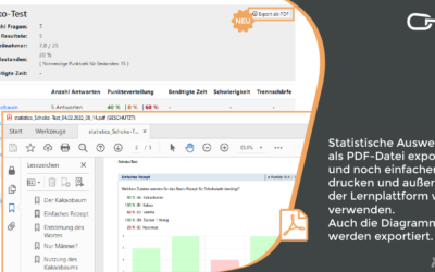 Statistische Auswertung für Tests und Online-Prüfungen